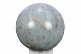 Polished Blue Quartz Sphere - Madagascar #245463-1
